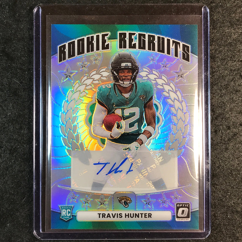 2025 Donruss Optic Football TRAVIS HUNTER Rookie Recruits Auto 175/199