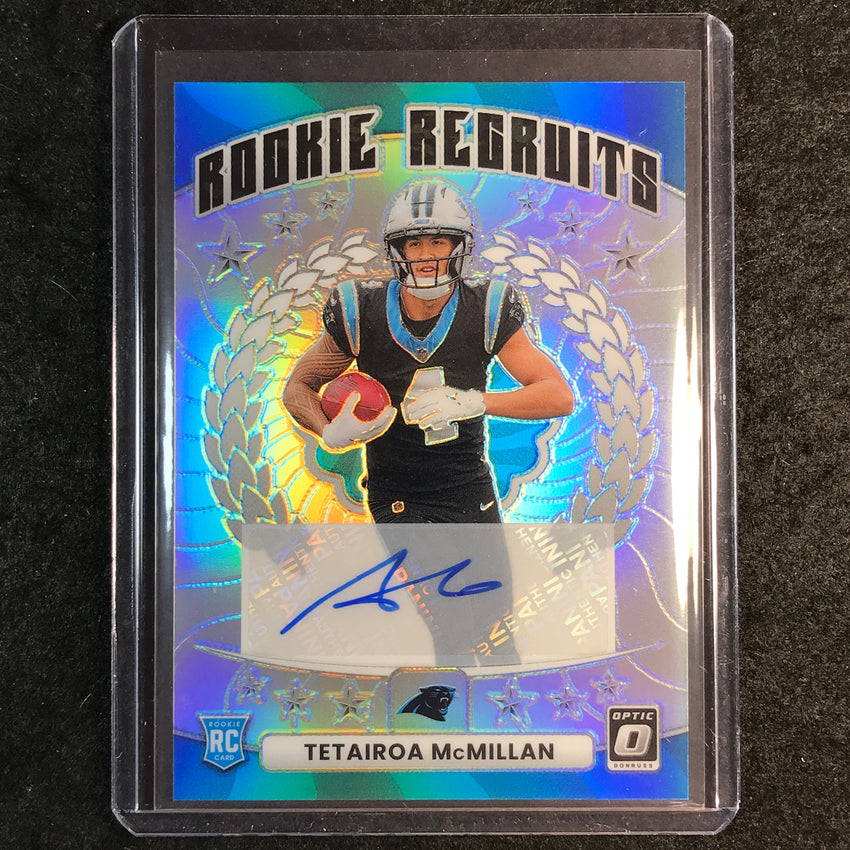2025 Donruss Optic Football TETAIROA MCMILLAN Rookie Recruits Auto 156/199