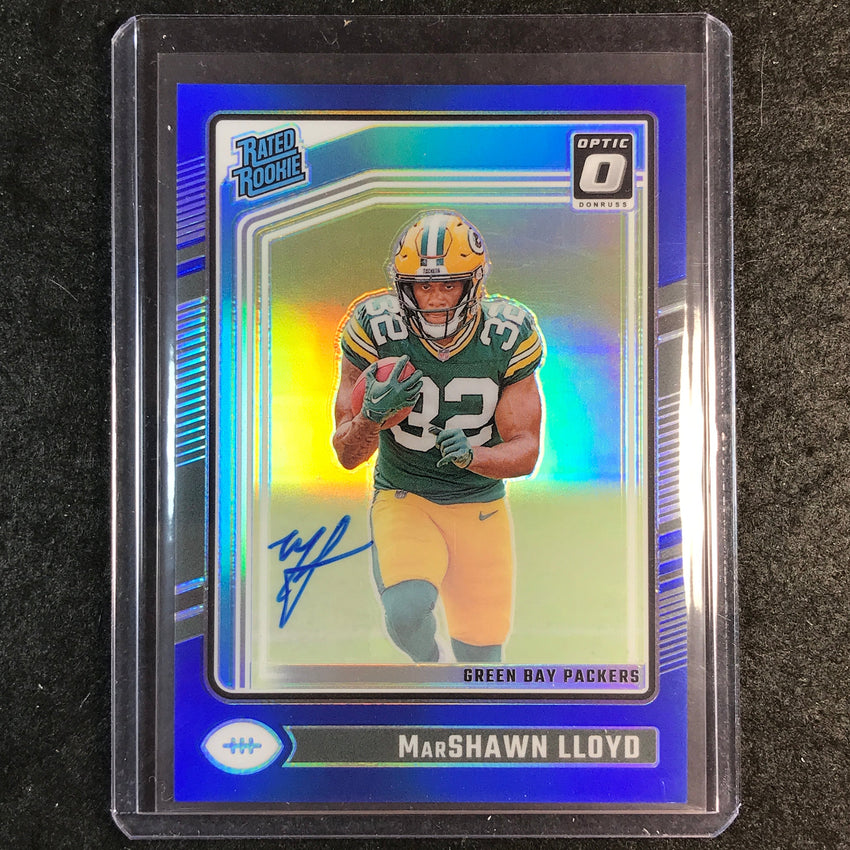 2025 Donruss Optic Football MARSHAWN LLOYD 2024 Update Rated Rookie Auto 66/99