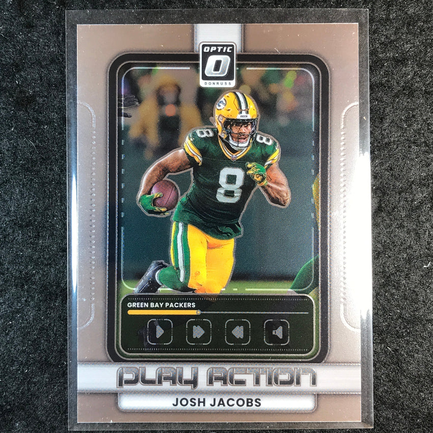 2025 Donruss Optic Football JOSH JACOBS Play Action #4