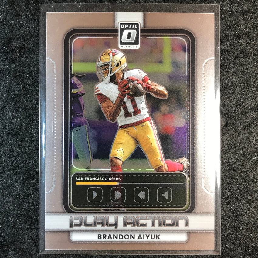 2025 Donruss Optic Football BRANDON AIYUK Play Action #16