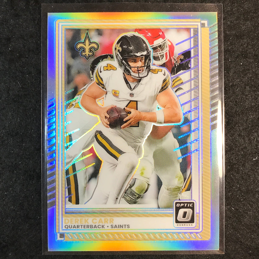 2025 Donruss Optic Football DEREK CARR Base Holo #53