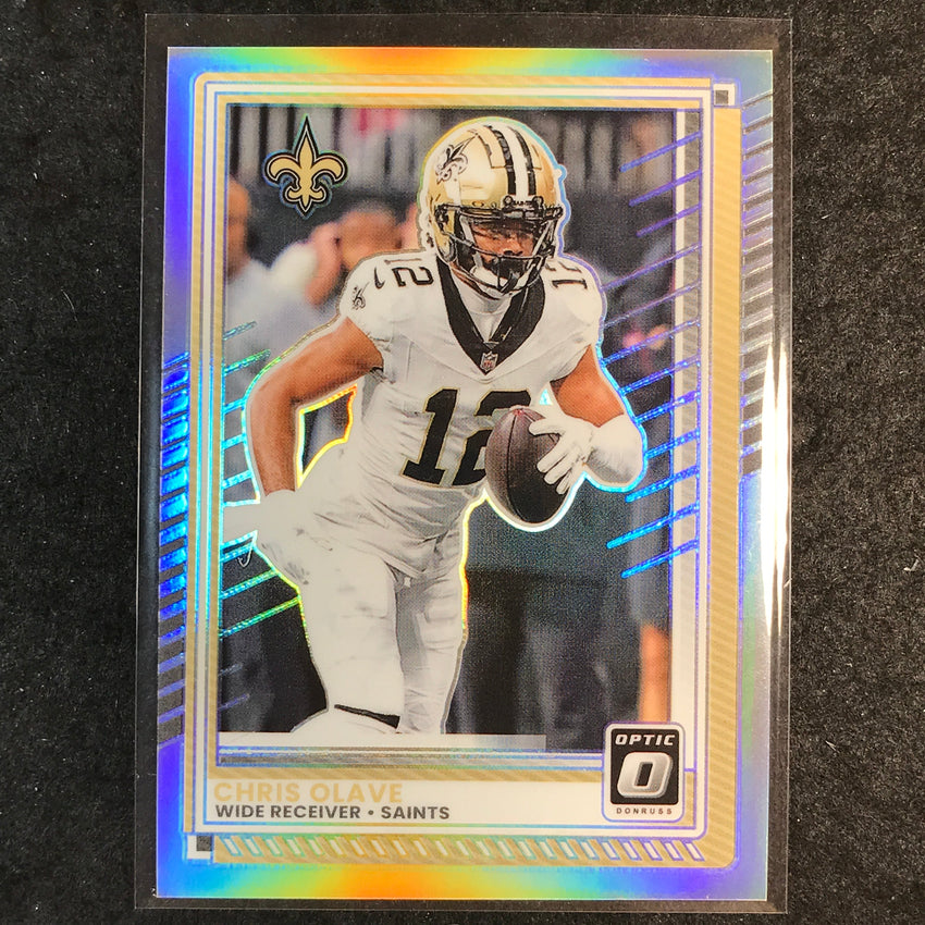 2025 Donruss Optic Football CHRIS OLAVE Base Holo #73