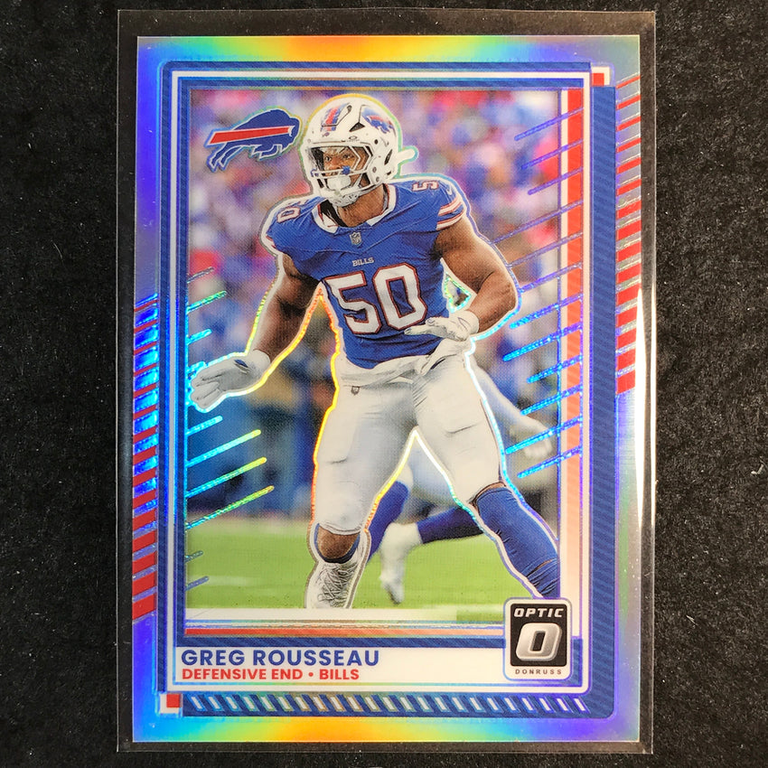 2025 Donruss Optic Football GREG ROUSSEAU Base Holo #88