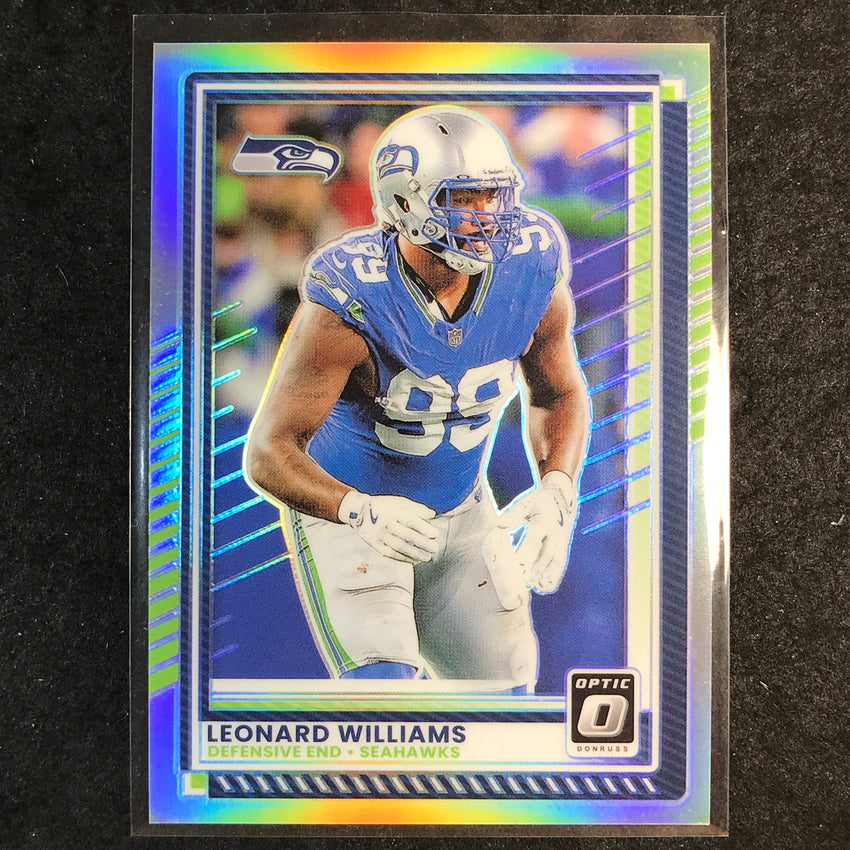 2025 Donruss Optic Football LEONARD WILLIAMS Base Holo #104