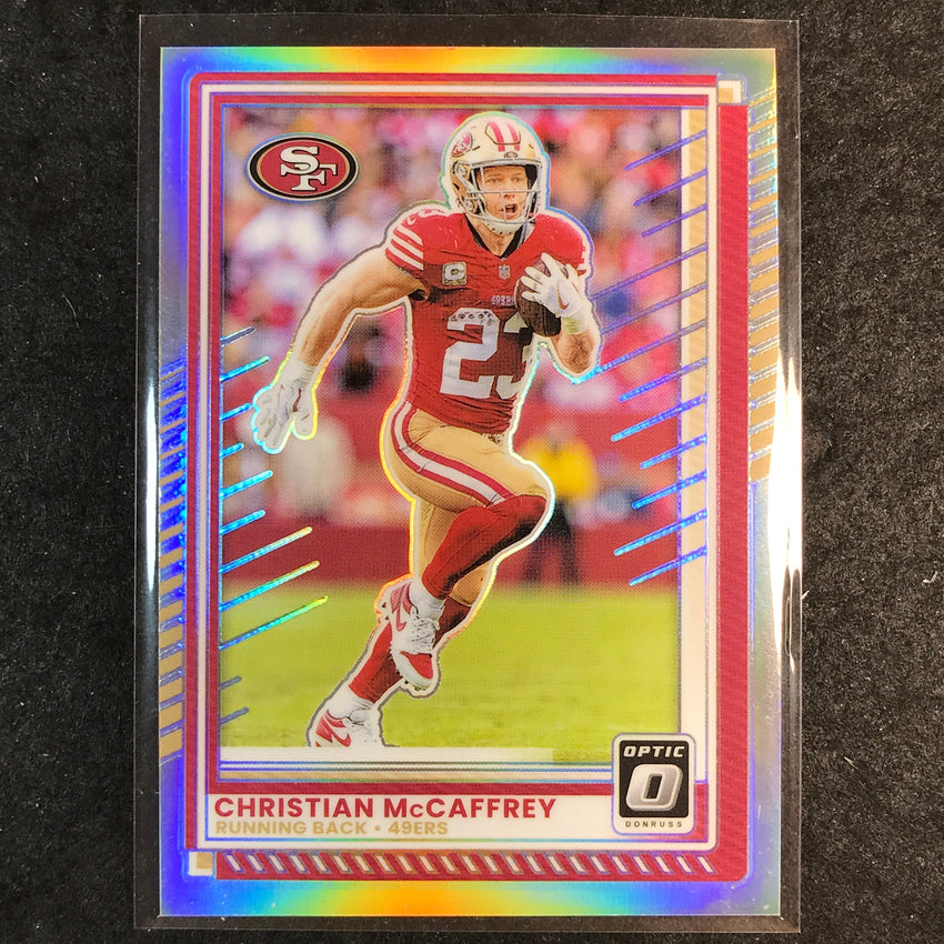 2025 Donruss Optic Football CHRISTIAN MCCAFFREY Base Holo #119