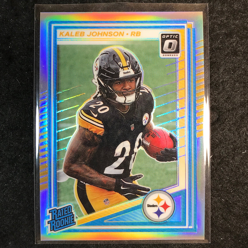 2025 Donruss Optic Football KALEB JOHNSON Rated Rookie Holo #232