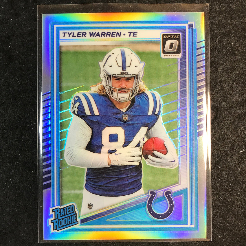 2025 Donruss Optic Football TYLER WARREN Rated Rookie Holo #234