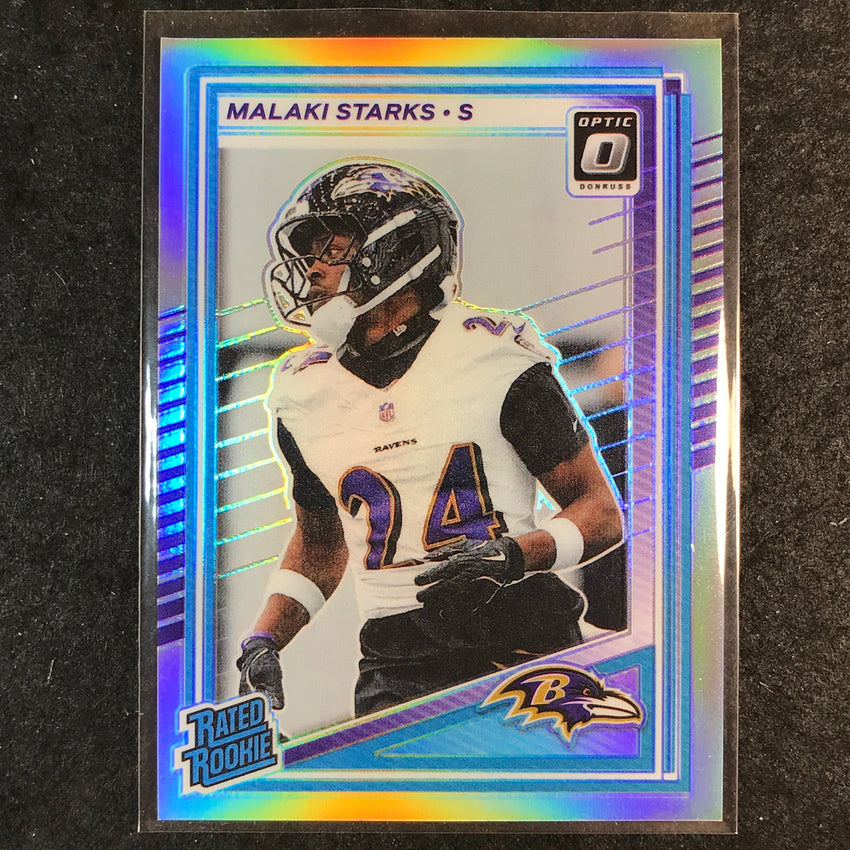 2025 Donruss Optic Football MALAKI STARKS Rated Rookie Holo #256
