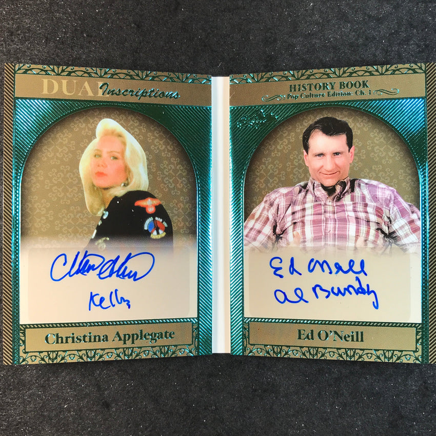 2024 Leaf History Book Pop Culture APPLEGATE O'NEIL Dual Inscriptions Auto 3/3