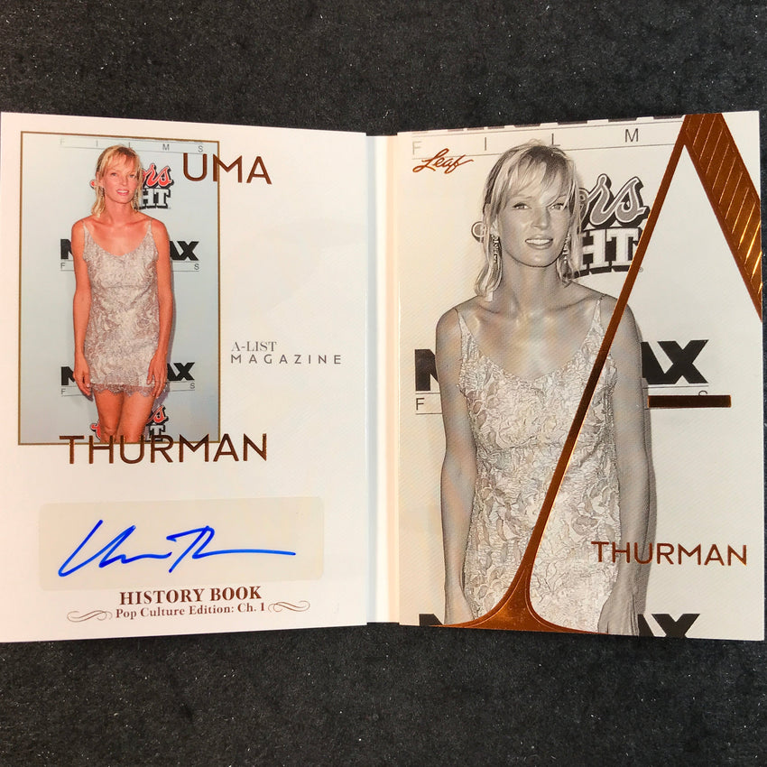 2024 Leaf History Book Pop Culture UMA THURMAN A-List Magazine Auto Bronze 8/25