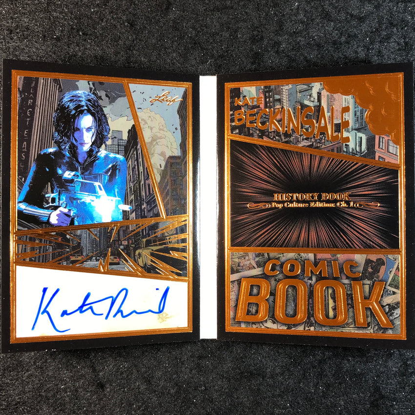 2024 Leaf History Book Pop Culture KATE BECKINSALE Comic Book Auto Bronze 8/25