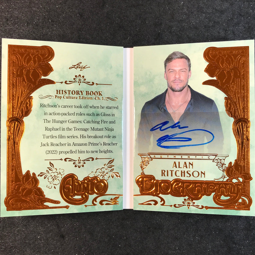 2024 Leaf History Book Pop Culture ALAN RITCHSON Autobiography Bronze 5/25