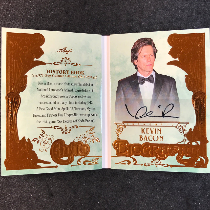 2024 Leaf History Book Pop Culture KEVIN BACON Autobiography Bronze 4/25