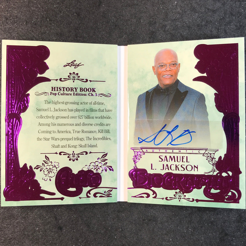 2024 Leaf History Book Pop Culture SAMUEL L. JACKSON Autobiography Purple 4/10