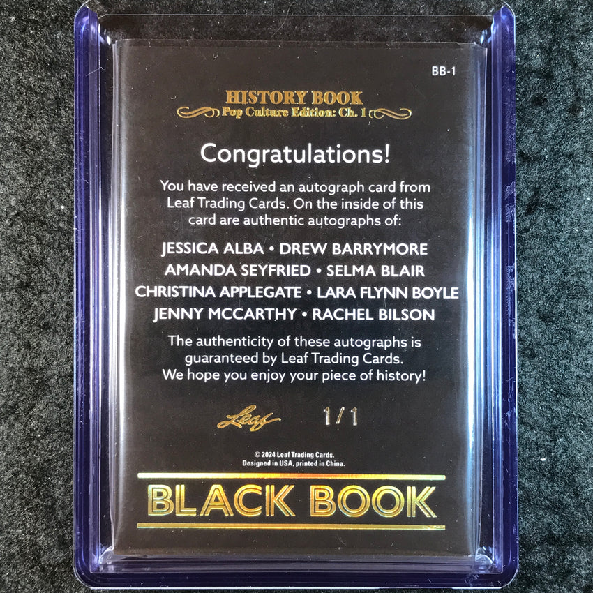 2024 Leaf History Book Pop Culture ALBA SEYFRIED BARRYMORE BLAIR ET AL. Auto 1/1