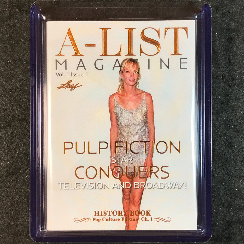 2024 Leaf History Book Pop Culture UMA THURMAN A-List Magazine Auto Bronze 8/25
