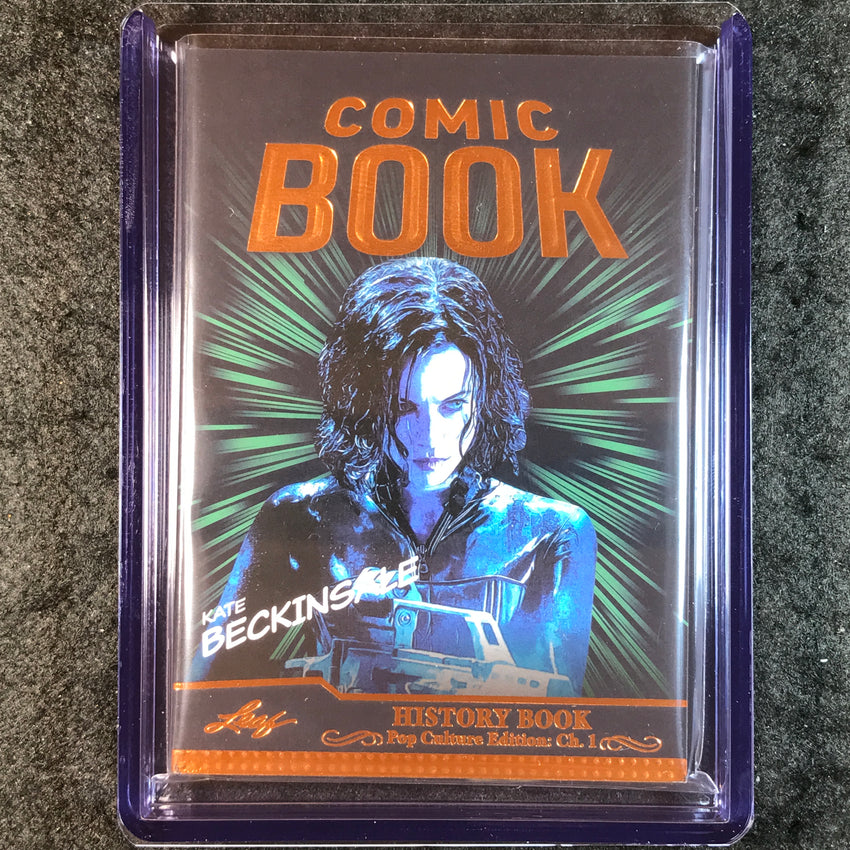 2024 Leaf History Book Pop Culture KATE BECKINSALE Comic Book Auto Bronze 8/25