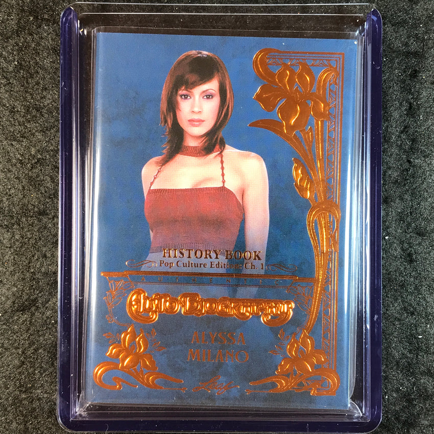 2024 Leaf History Book Pop Culture ALYSSA MILANO Autobiography Bronze 11/25