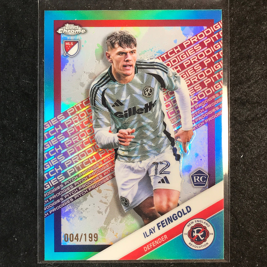 2025 Topps Chrome MLS ILAY FEINGOLD Rookie Pitch Prodigies Aqua /199 #197