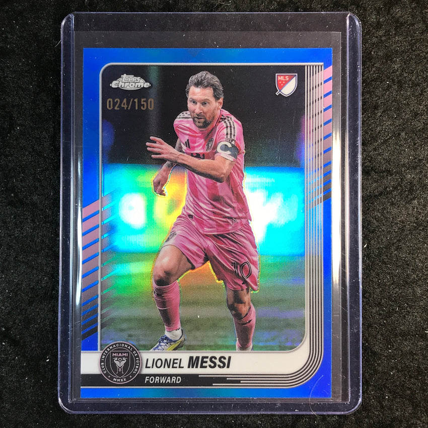 2025 Topps Chrome MLS LIONEL MESSI Base Blue /150 #10