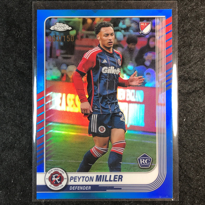 2025 Topps Chrome MLS PEYTON MILLER Rookie Base Blue /150 #15
