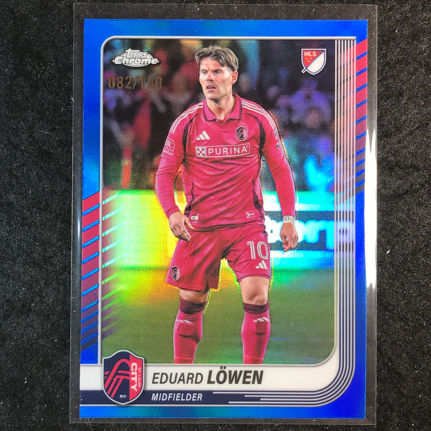2025 Topps Chrome MLS EDUARD LOWEN Base Blue /150 #17