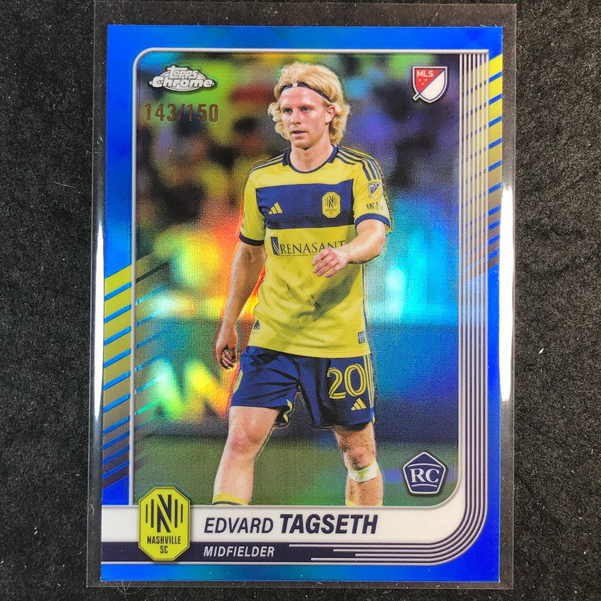 2025 Topps Chrome MLS EDVARD TAGSETH Rookie Base Blue /150 #20