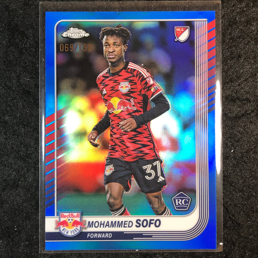 2025 Topps Chrome MLS MOHAMMED SOFO Rookie Base Blue /150 #56