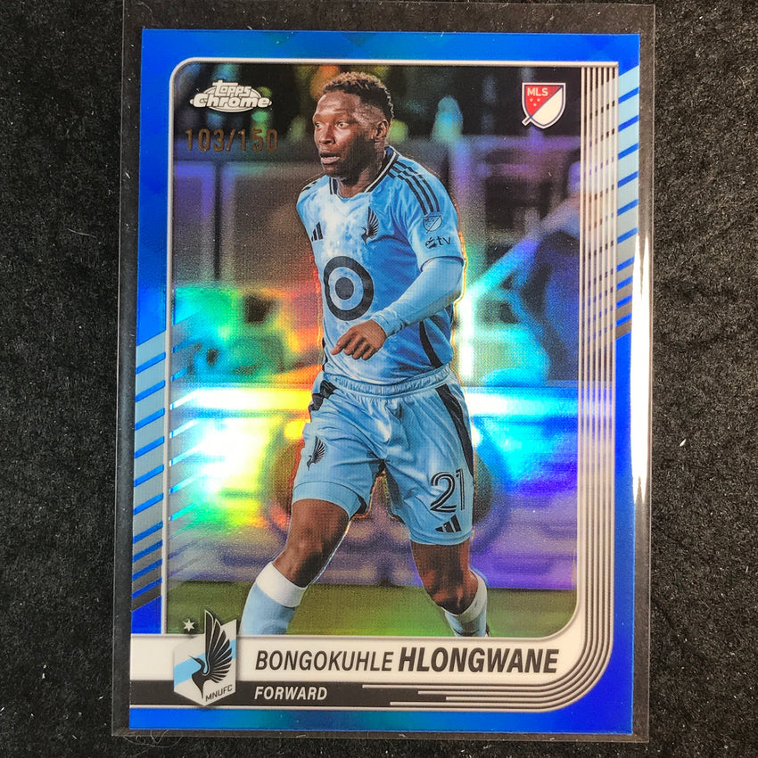 2025 Topps Chrome MLS BONGOKUHLE HLONGWANE Base Blue /150 #58