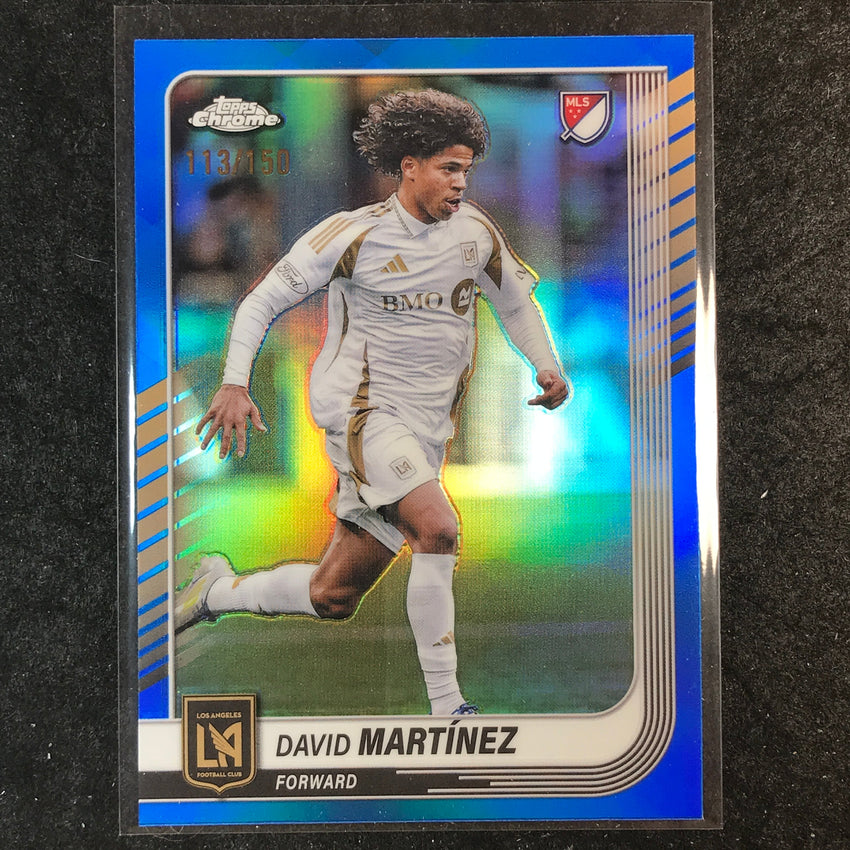 2025 Topps Chrome MLS DAVID MARTINEZ Base Blue /150 #75