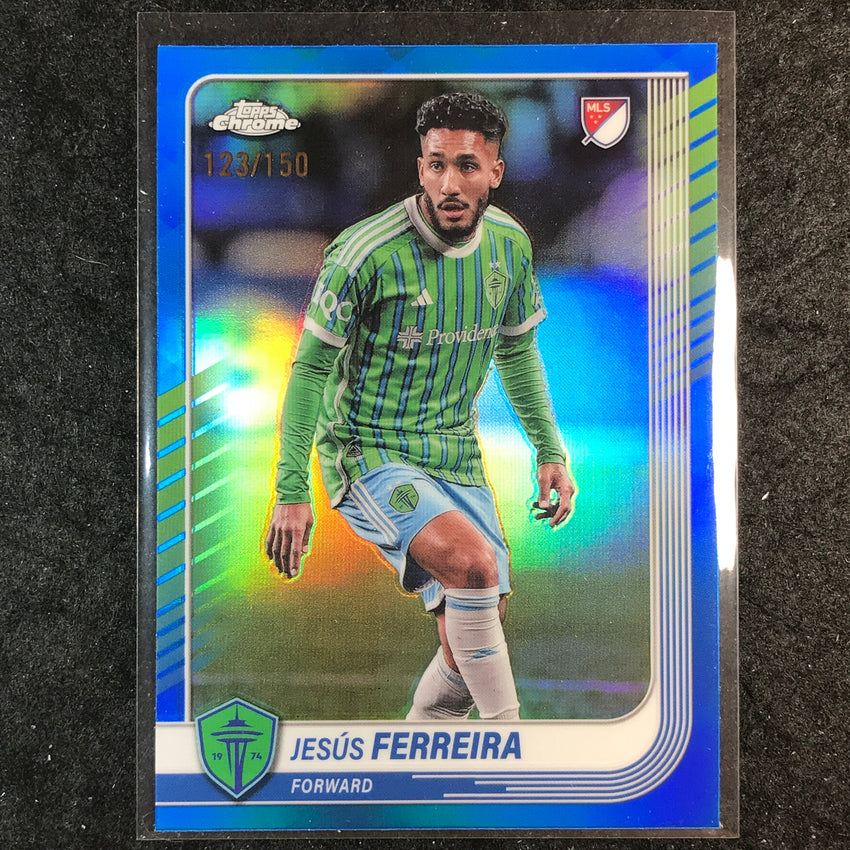2025 Topps Chrome MLS JESUS FERREIRA Base Blue /150 #79