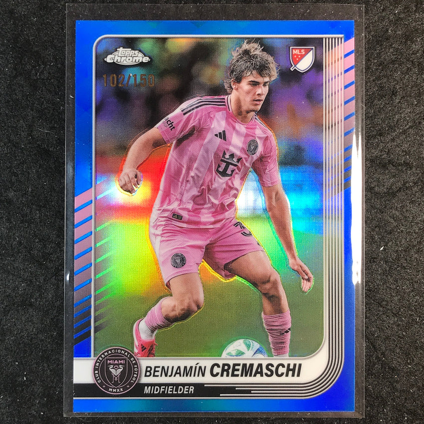 2025 Topps Chrome MLS BENJAMIN CREMASCHI Base Blue /150 #90