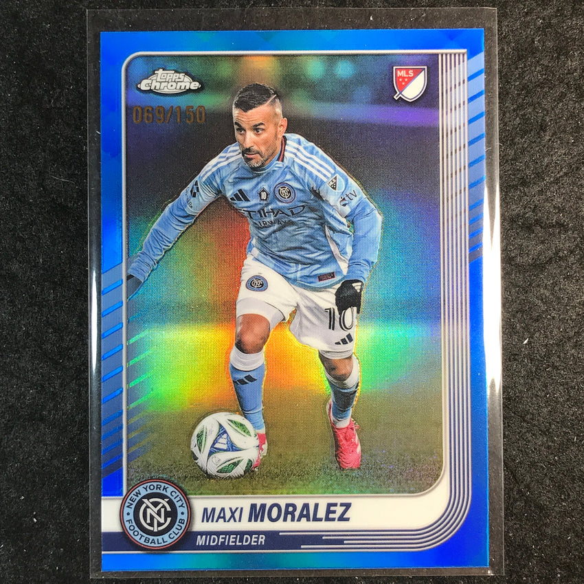 2025 Topps Chrome MLS MAXI MORALEZ Base Blue /150 #112