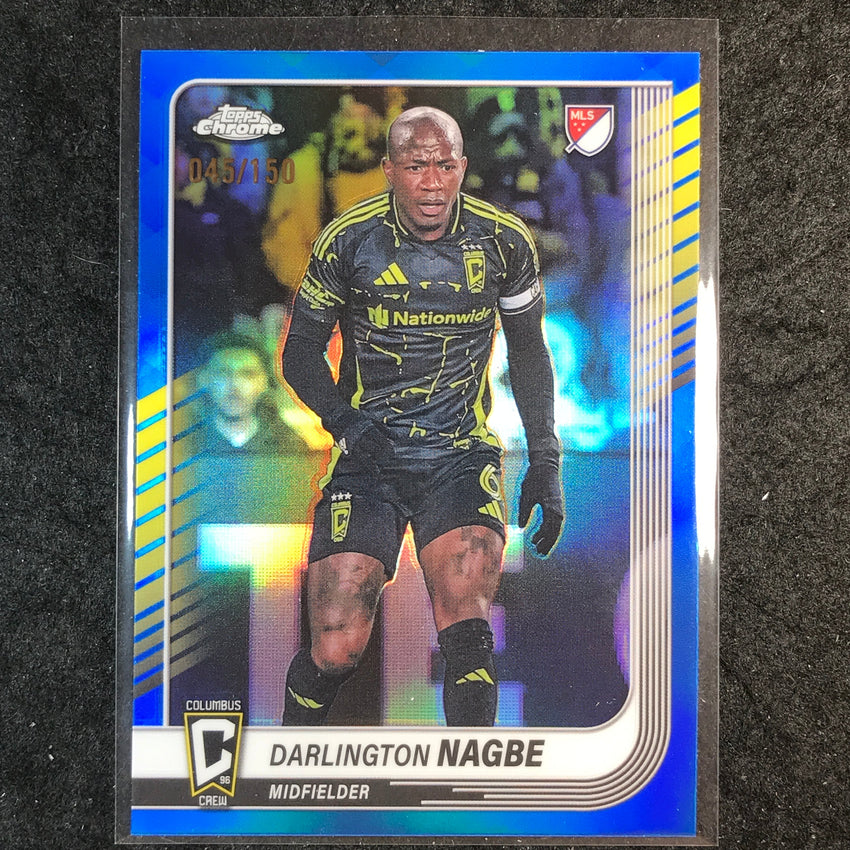 2025 Topps Chrome MLS DARLINGTON NAGBE Base Blue /150 #123