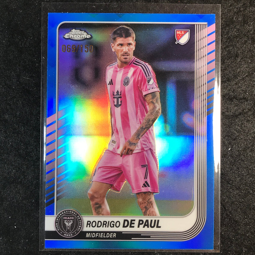 2025 Topps Chrome MLS RODRIGO DE PAUL Base Blue /150 #134