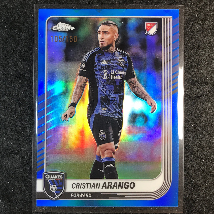 2025 Topps Chrome MLS CRISTIAN ARANGO Base Blue /150 #137