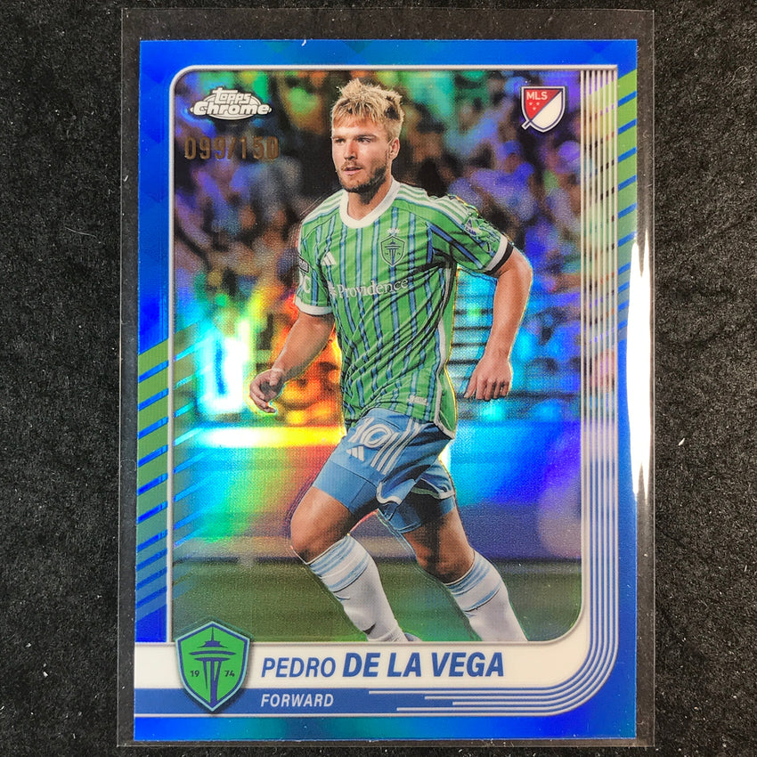 2025 Topps Chrome MLS PEDRO DE LA VEGA Base Blue /150 #166