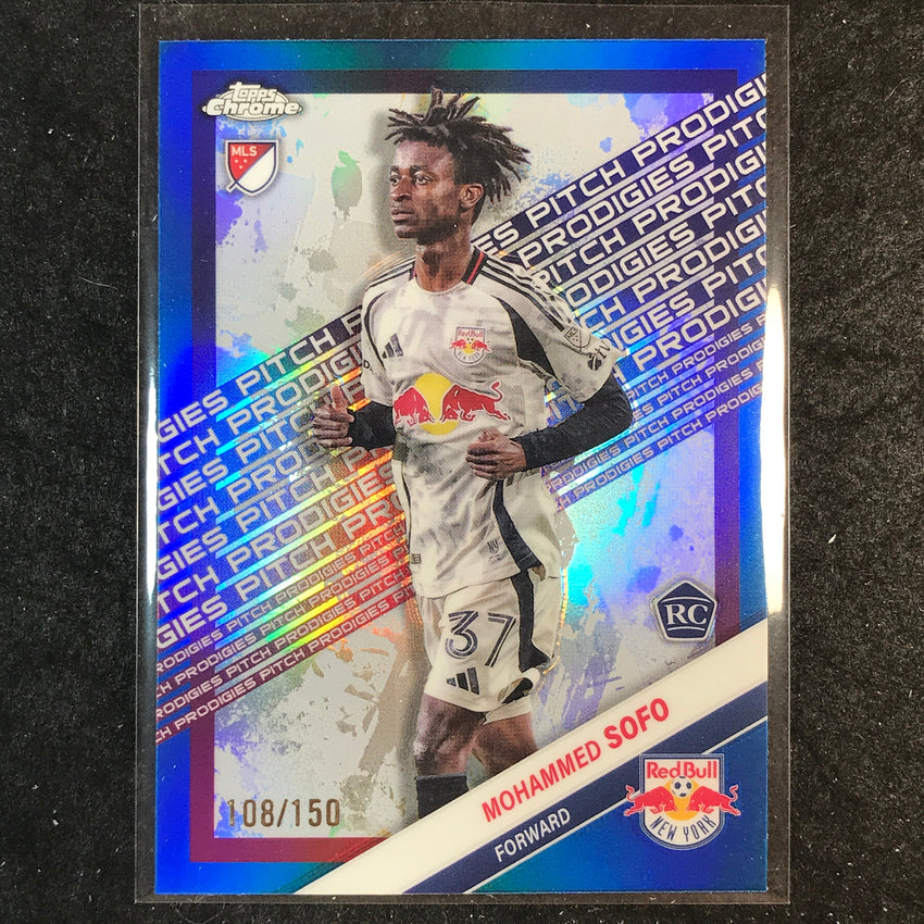 2025 Topps Chrome MLS MOHAMMED SOFO Rookie Pitch Prodigies Blue /150 #190