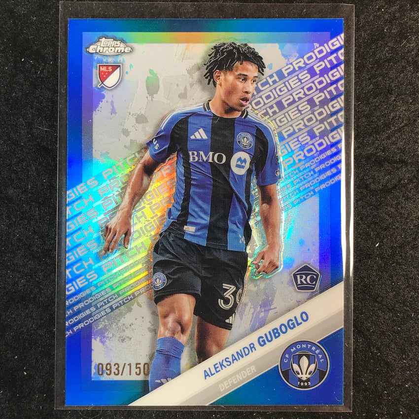 2025 Topps Chrome MLS ALEKSANDR GUBOGLO Rookie Pitch Prodigies Blue /150 #191