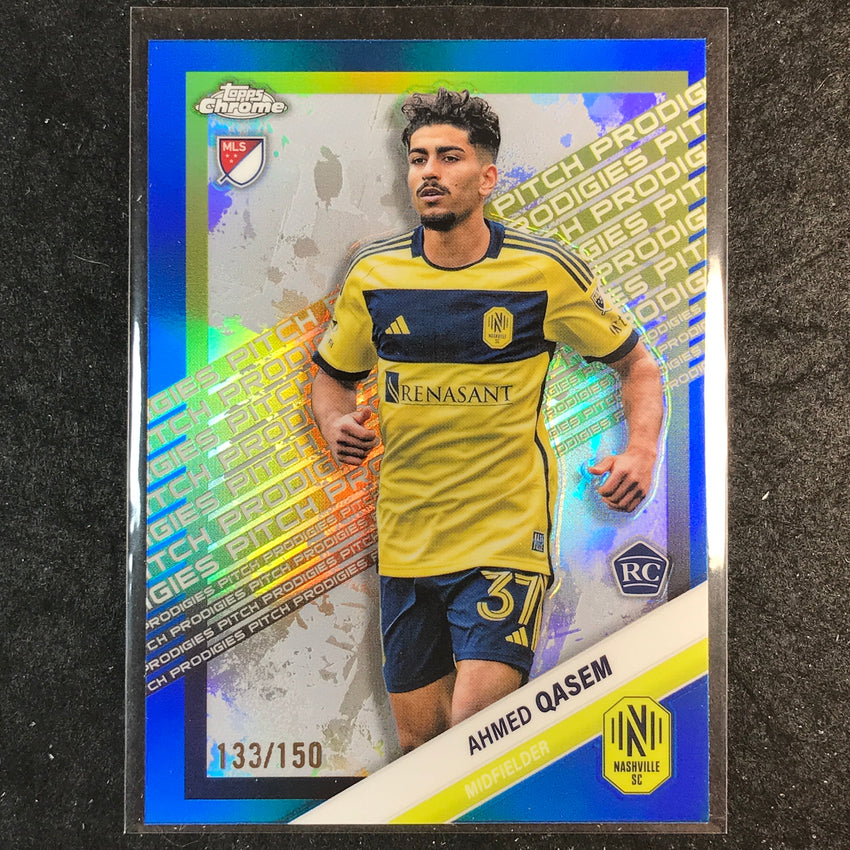 2025 Topps Chrome MLS AHMED QASEM Rookie Pitch Prodigies Blue /150 #192