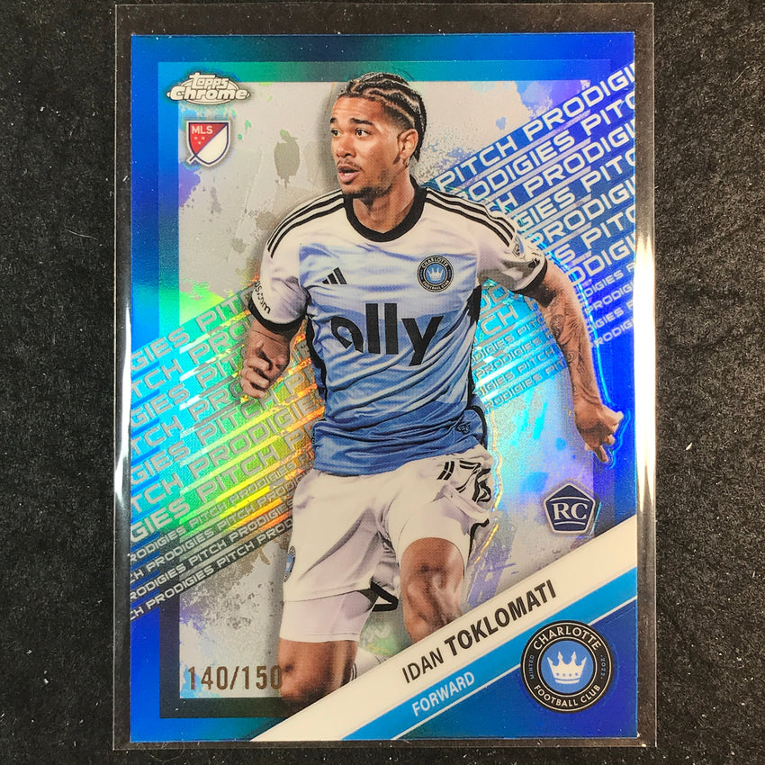 2025 Topps Chrome MLS IDAN TOKLOMATI Rookie Pitch Prodigies Blue /150 #199