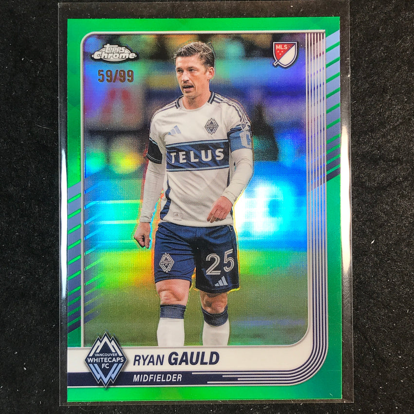 2025 Topps Chrome MLS RYAN GAULD Base Green 59/99 #3