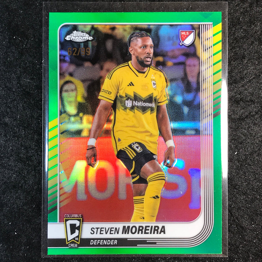 2025 Topps Chrome MLS STEVEN MOREIRA Base Green 62/99 #12