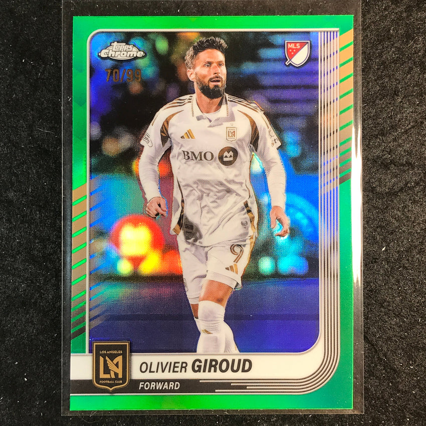 2025 Topps Chrome MLS OLIVIER GIROUD Base Green 70/99 #13