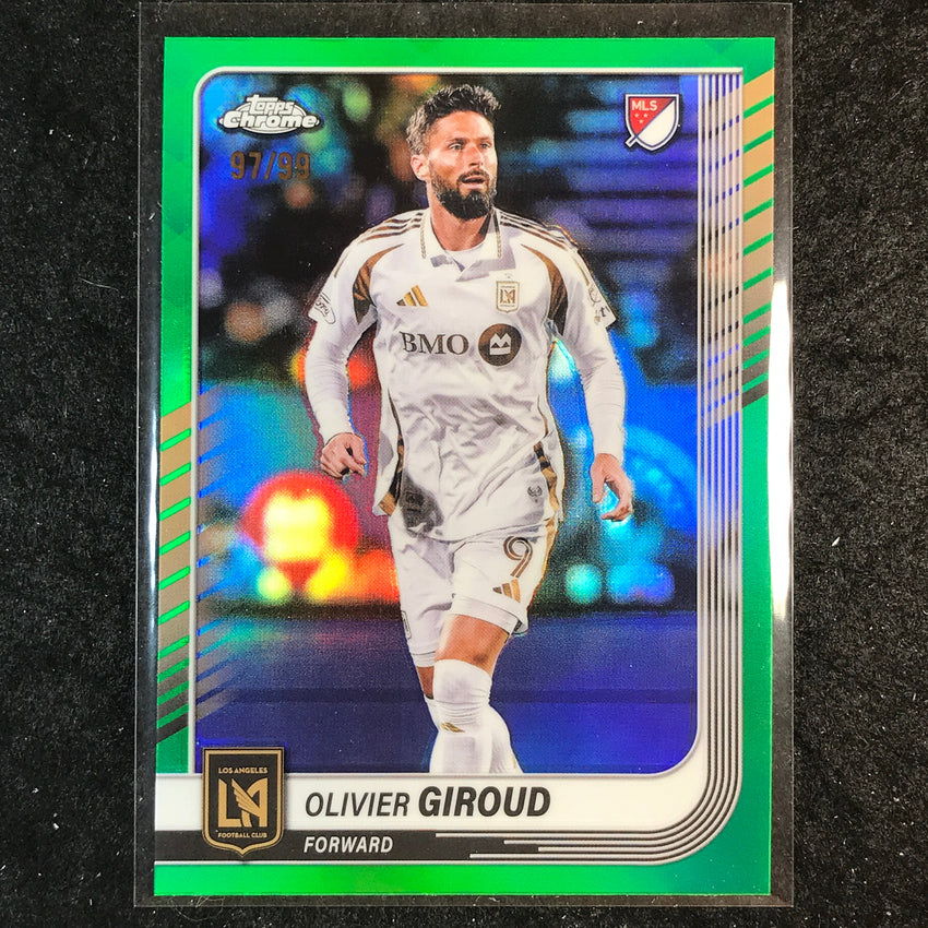 2025 Topps Chrome MLS OLIVIER GIROUD Base Green 97/99 #13
