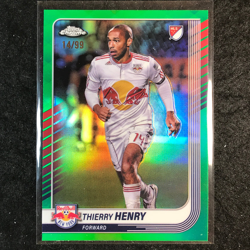 2025 Topps Chrome MLS THIERRY HENRY Base Green 14/99 #14