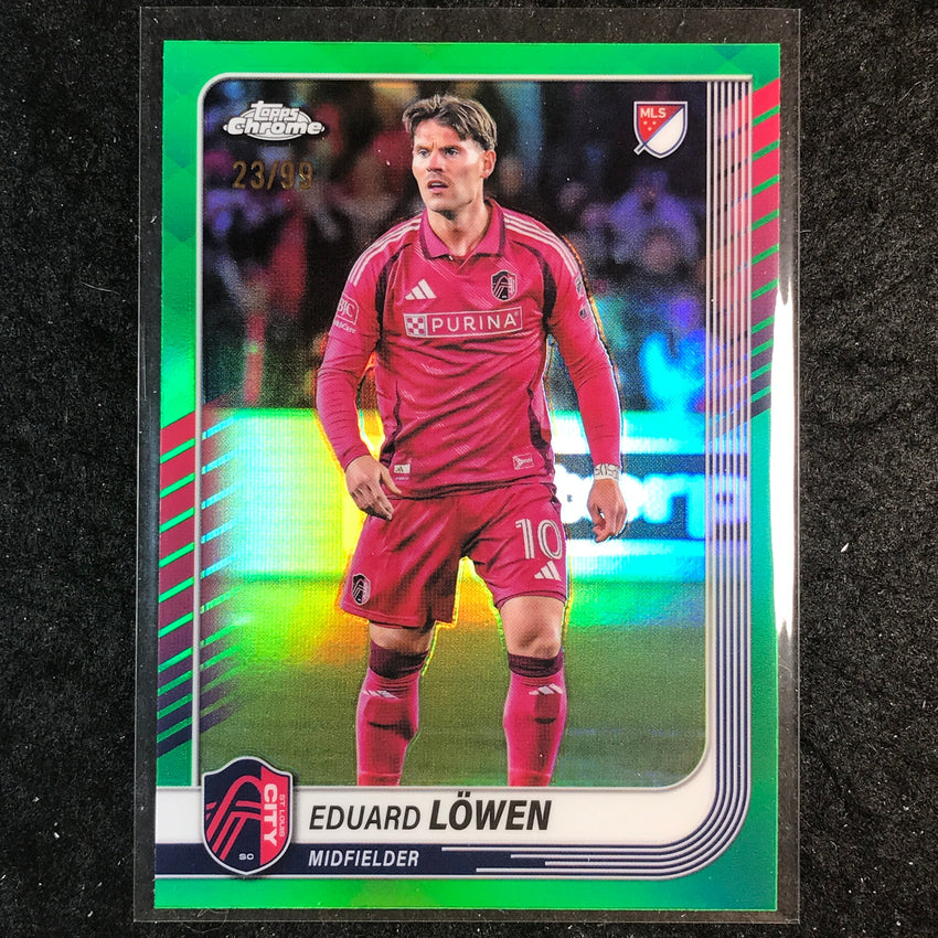 2025 Topps Chrome MLS EDUARD LOWEN Base Green 23/99 #17