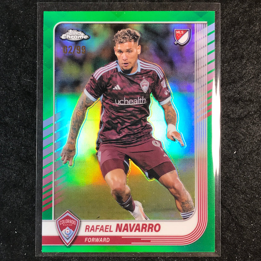 2025 Topps Chrome MLS RAFAEL NAVARRO Base Green 2/99 #29