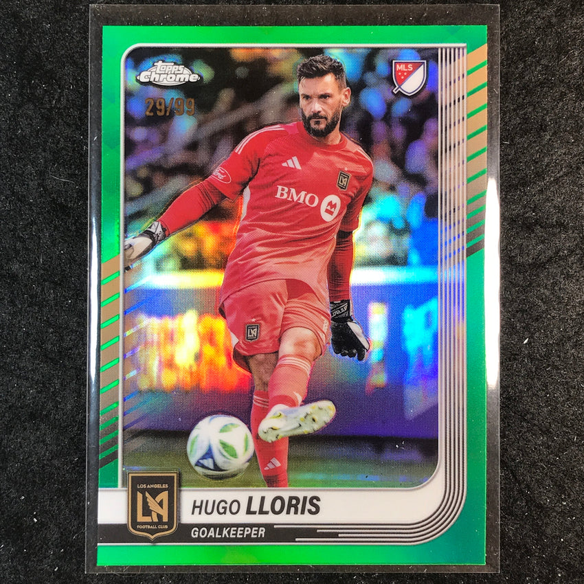 2025 Topps Chrome MLS HUGO LLORIS Base Green 29/99 #50